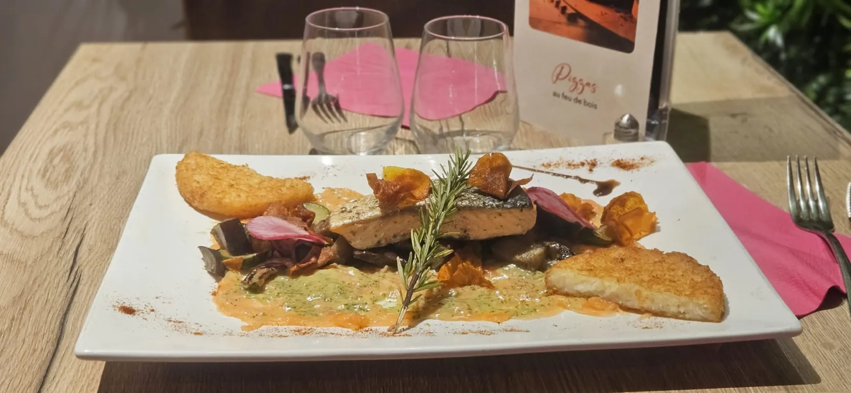Saumon grillé - plat restaurant Bella Vita Lorient
