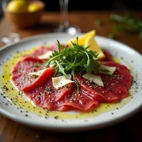Carpaccio de boeuf - restaurant italien Bella Vita Lorient