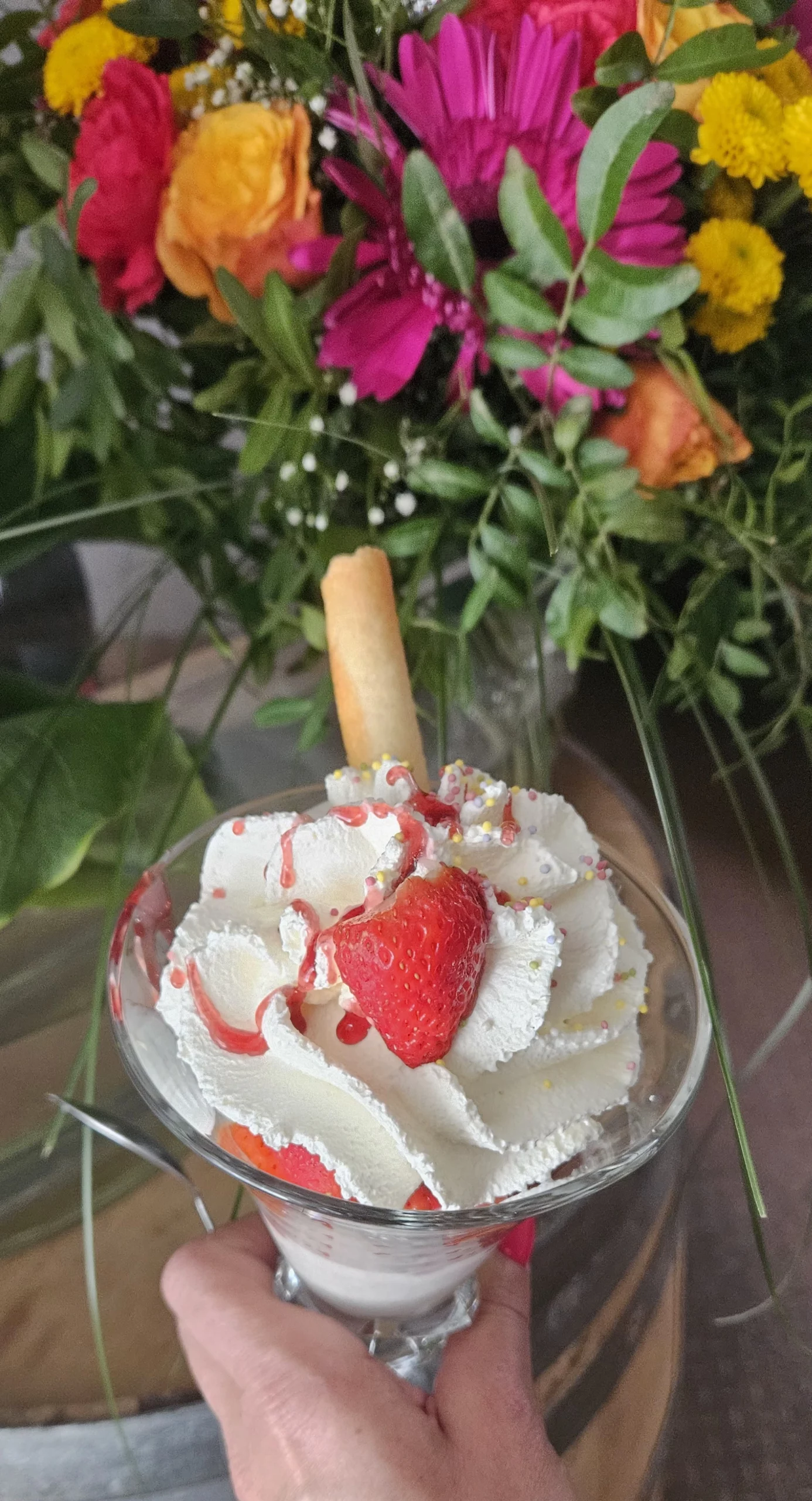 Coupe de glace à la fraise - Pizzera Bella Vita