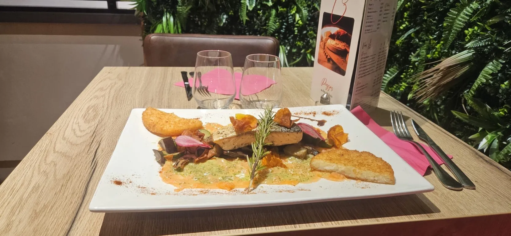 Saumon grillé - restaurant Bella Vita Lorient