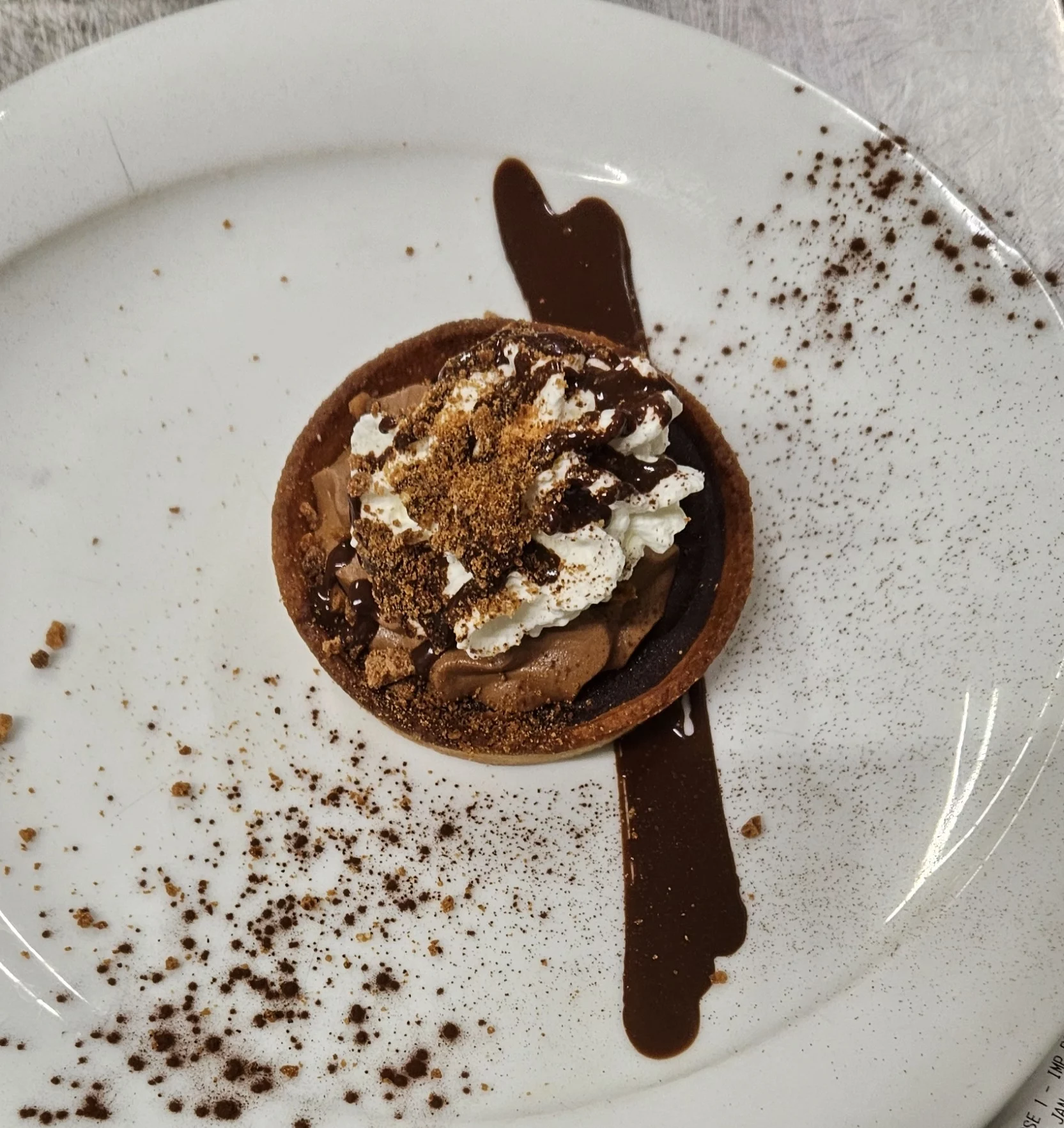 tartelette au chocolat - pizzeria Bella Vita